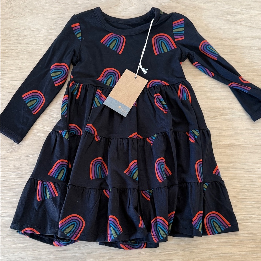 Kyte Baby tiered LS dress 18-24m NWT
